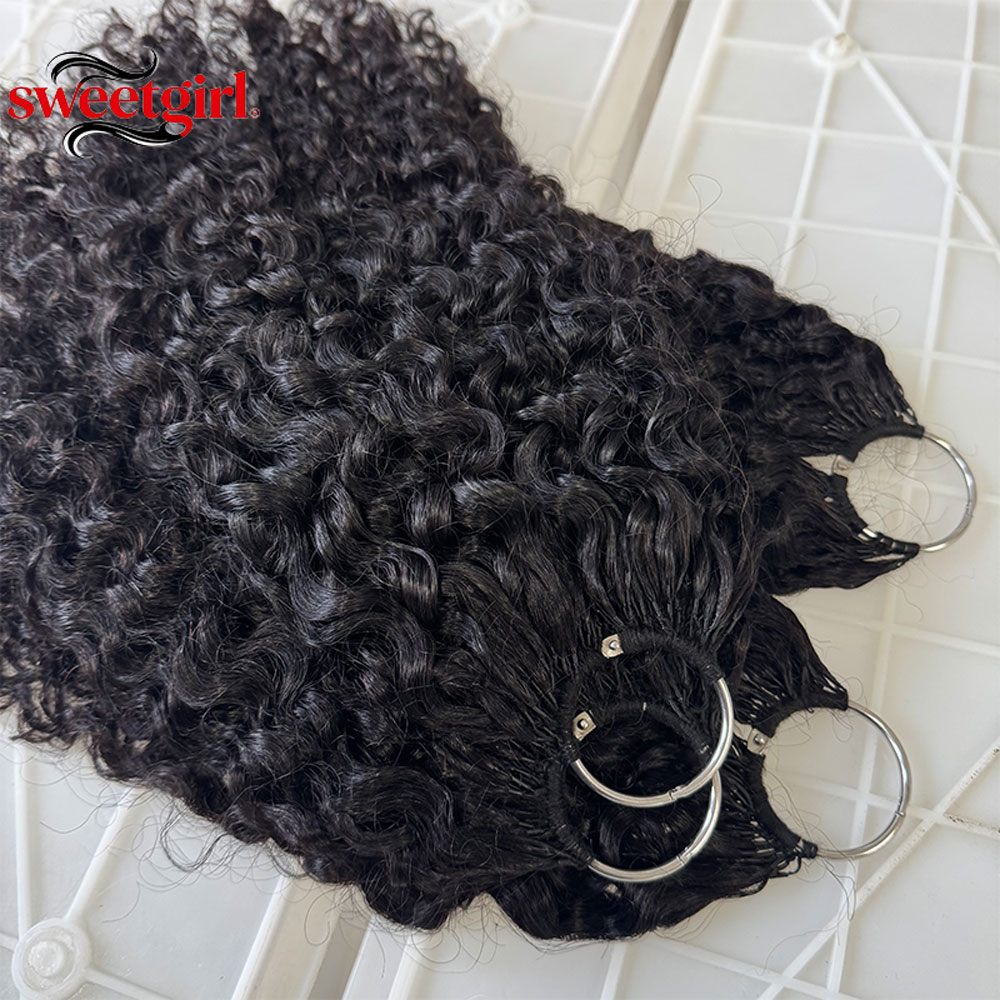 Water Wave Bulk Human Hair For Braiding - Натуральные черные кудрявые волосы Pixie Curly