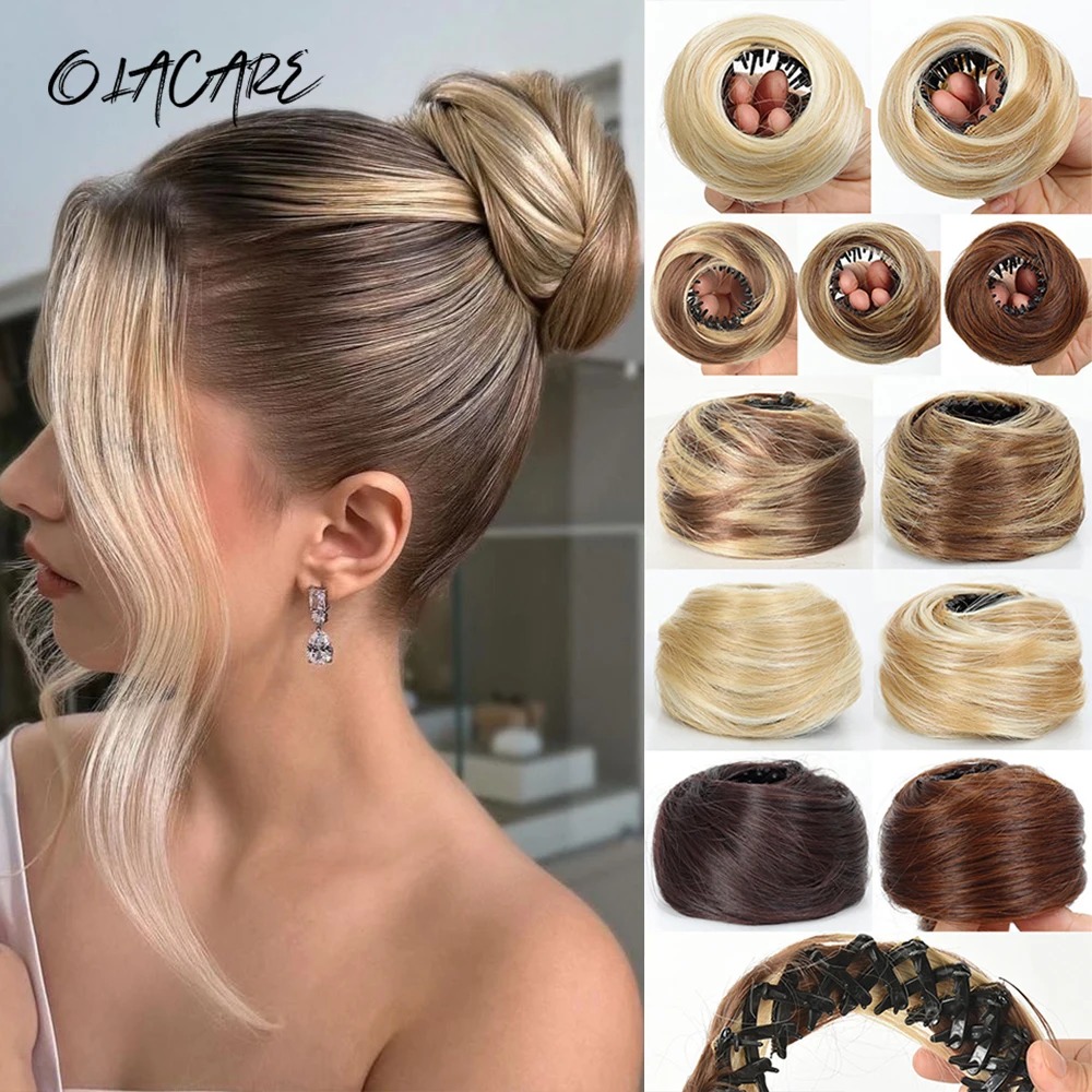 Claw Clip Messy Bun Hair Piece - Синтетическая мини-заколка-краб для создания небрежного пучка,