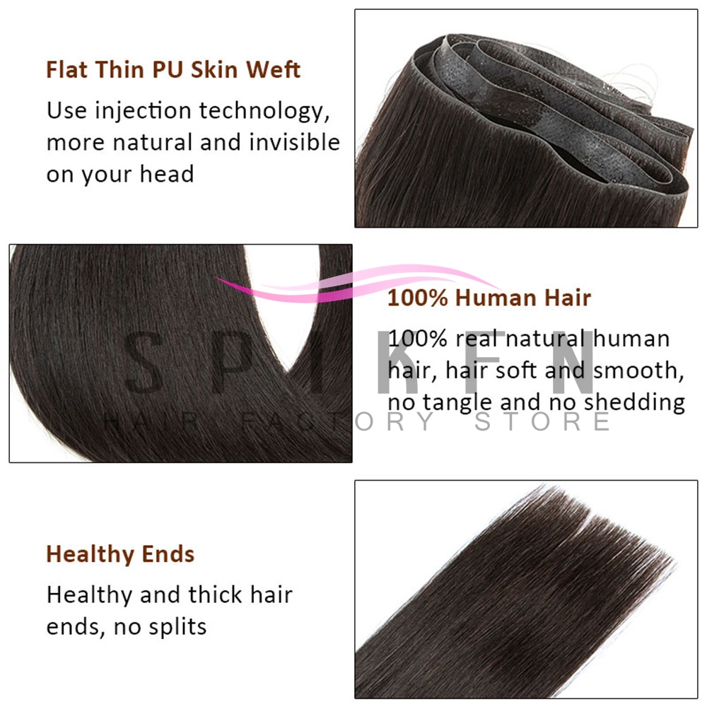 Наращивание волос SPIKFN: Неви – обзор и цена Invisible Tape In Extensions Real Hair