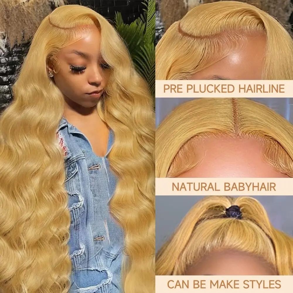 Парик медово-русы, волнистая т – обзор и цена Hd Lace Frontal Wig Human Hair Pre Plucked
