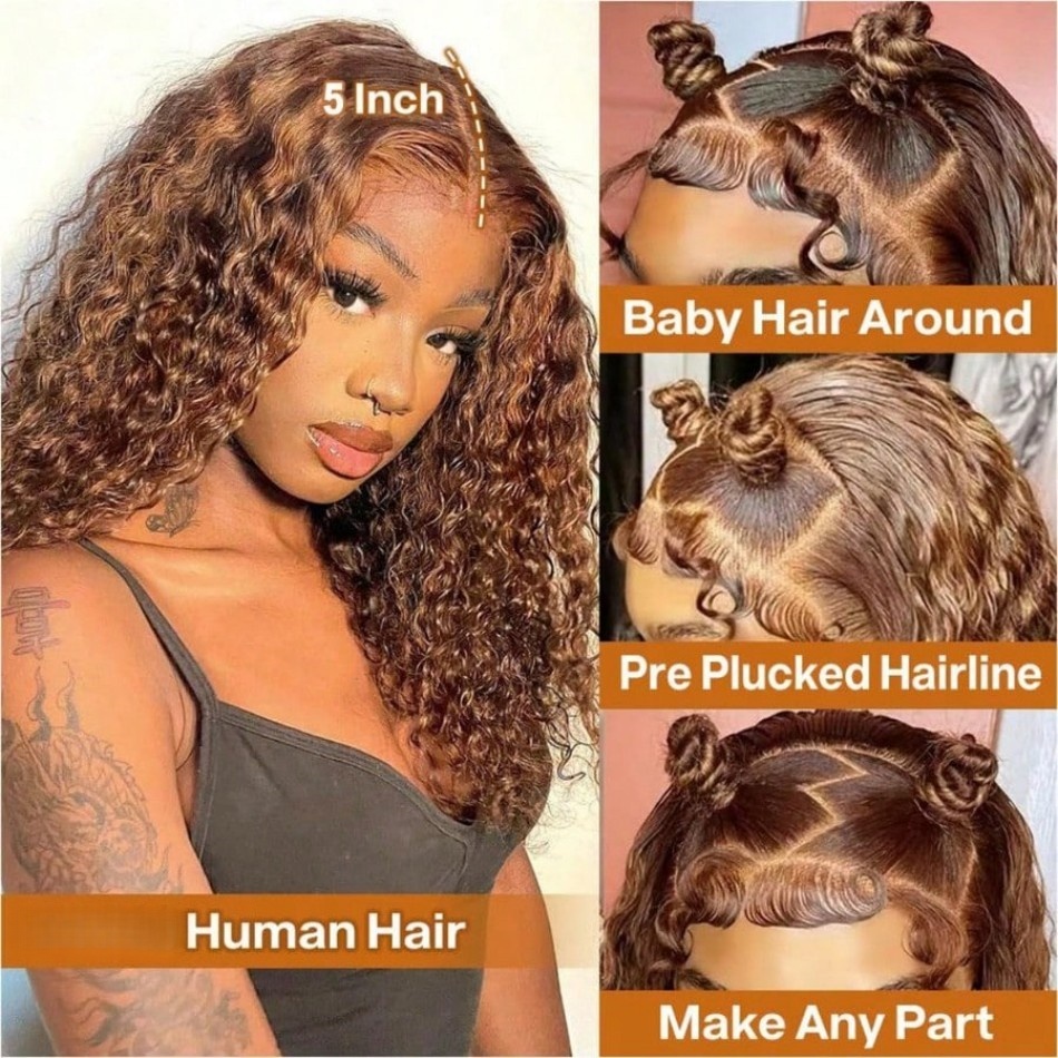 P4/27, парик с кудрявыми волос – обзор и цена Glueless Wear And Go Human Hair Wig
