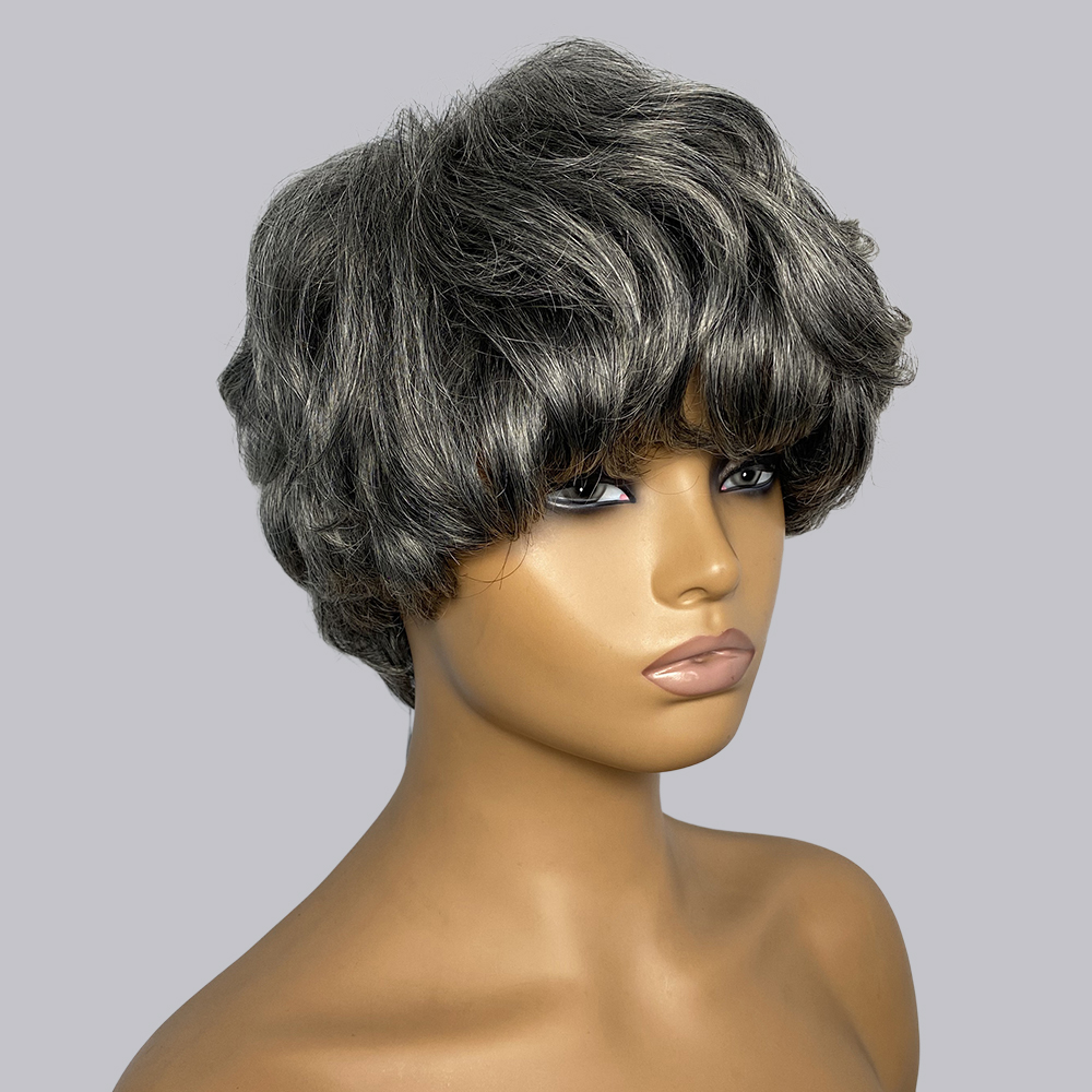 Парики из натуральных волос с  – обзор и цена Short Pixie Cut Wig Human Hair Cheap