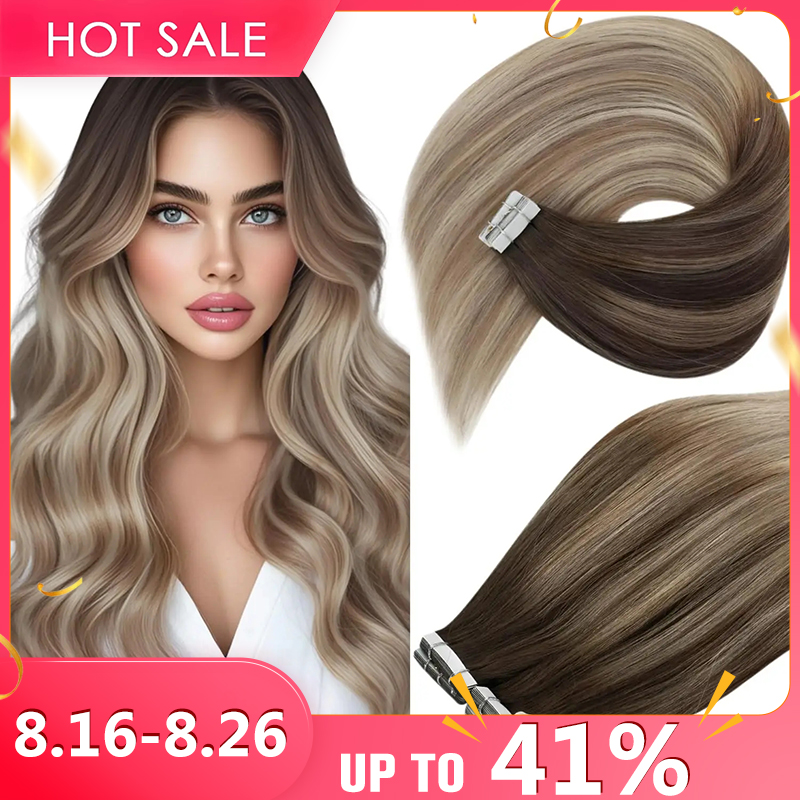 Наращивание волос VeSunny: нат – обзор и цена Invisible Tape In Extensions Real Hair