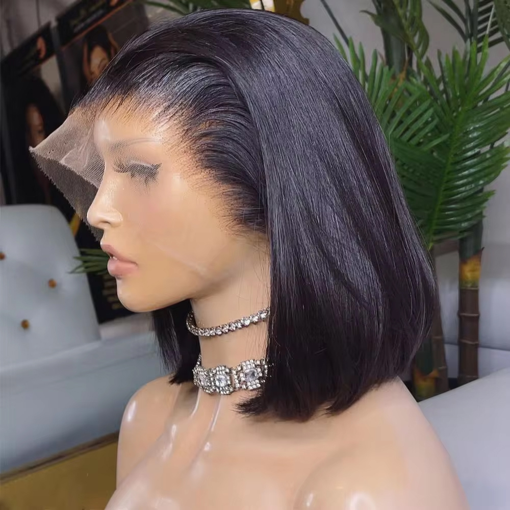 Плотность 250, прямые волосы,  – обзор и цена Pre Parted 13X4 Lace Front Bob Wig